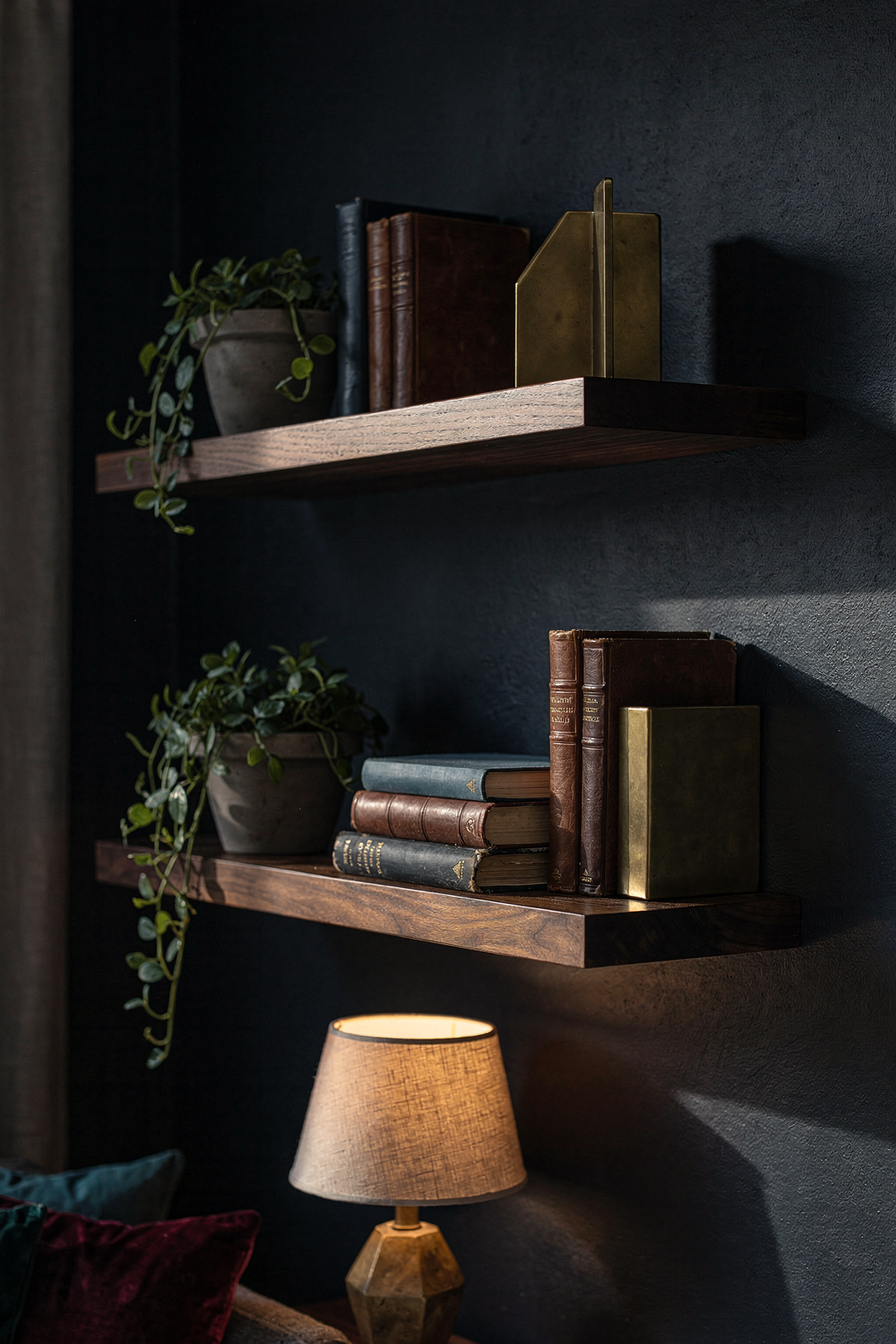 Dark Wood Floating Shelves: 5 Ways to Style Them for Moody Modern Spaces