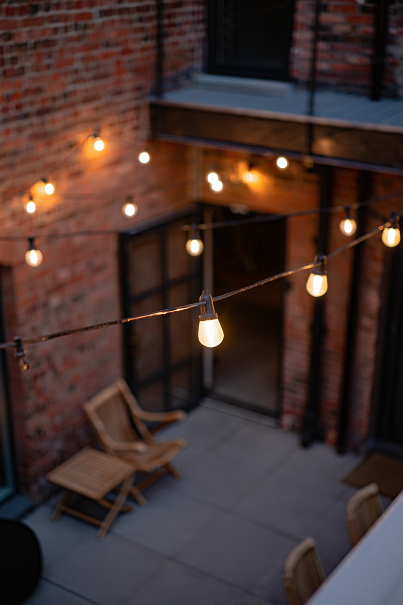 Hang String Lights Like a Pro: Industrial Patio Lighting Ideas Under $35