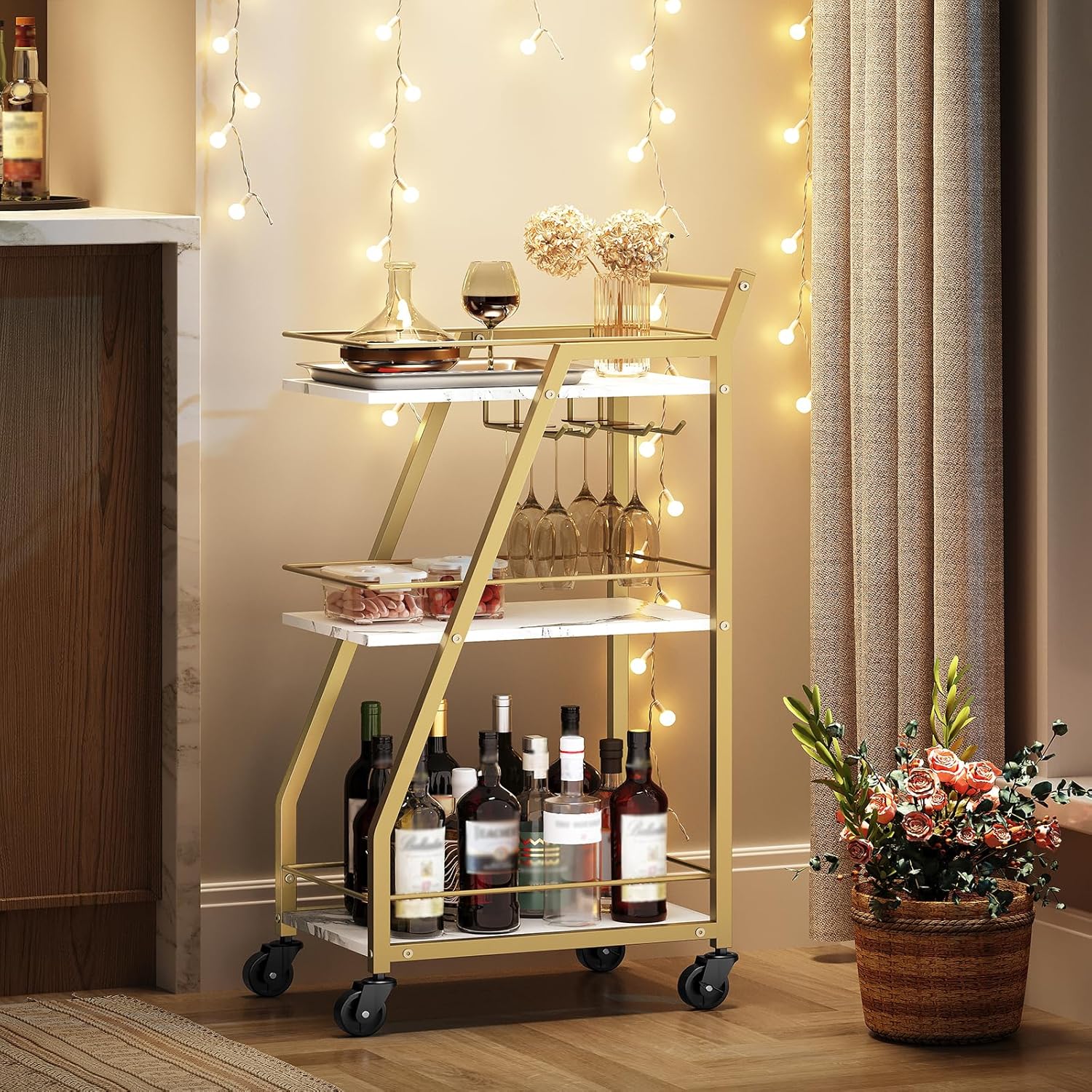 Pink Passion Bar Cart Ideas: Bold Eclectic Styling for $13-$35